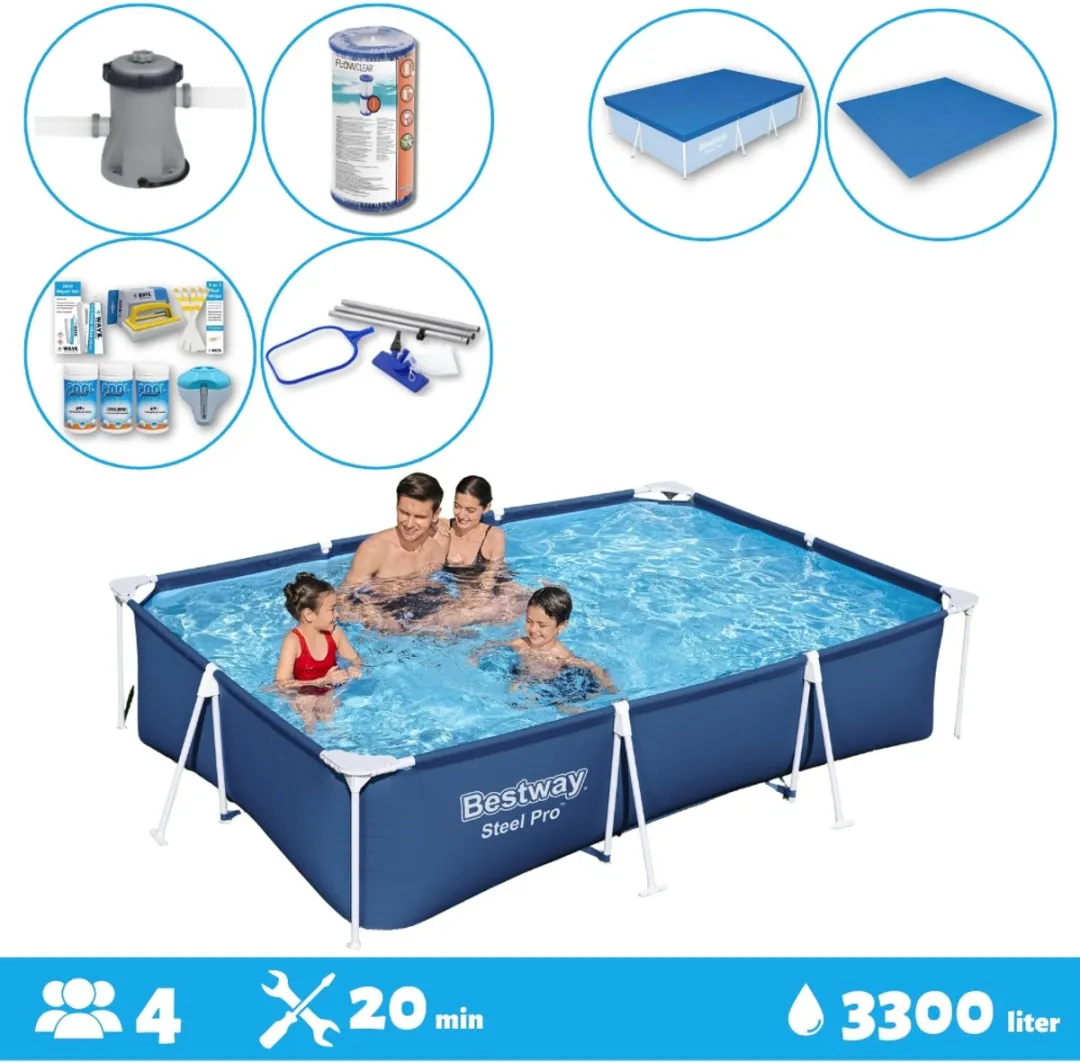 Bestway Steel Pro Zwembad 300x201x66cm