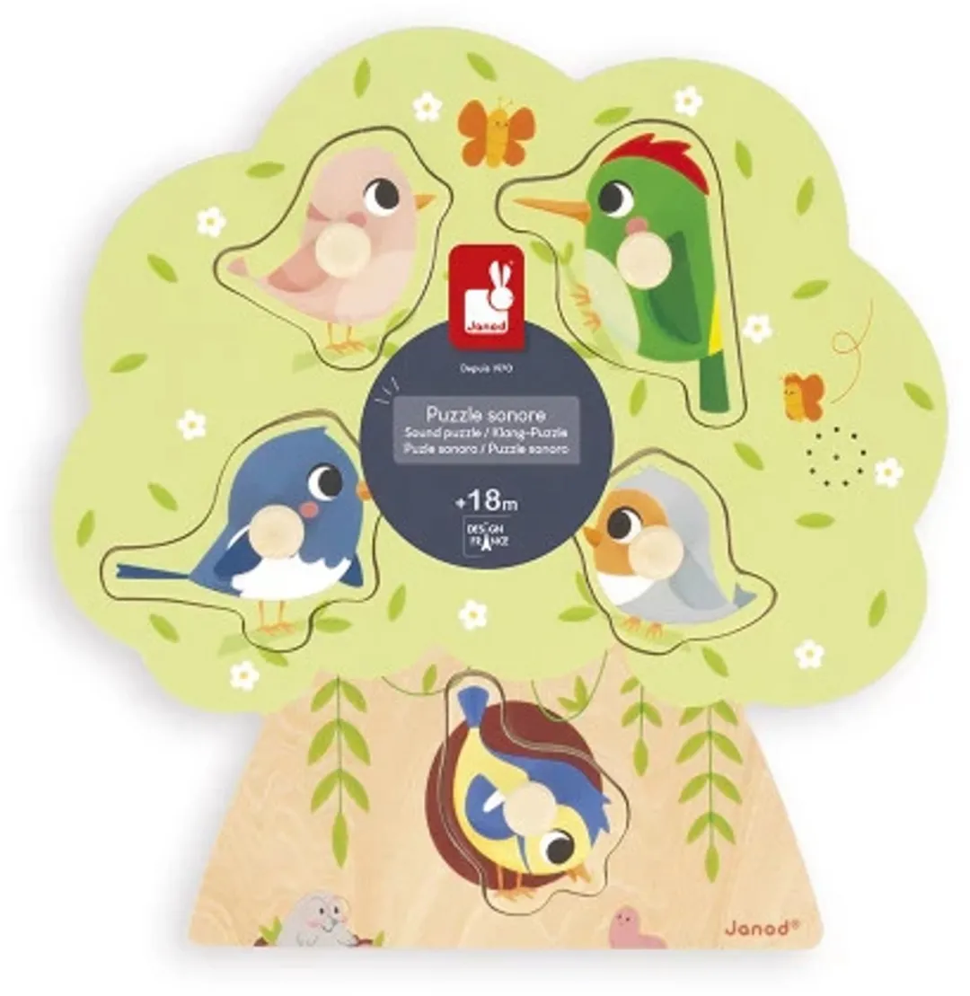 Janod Muziekpuzzel Vogels