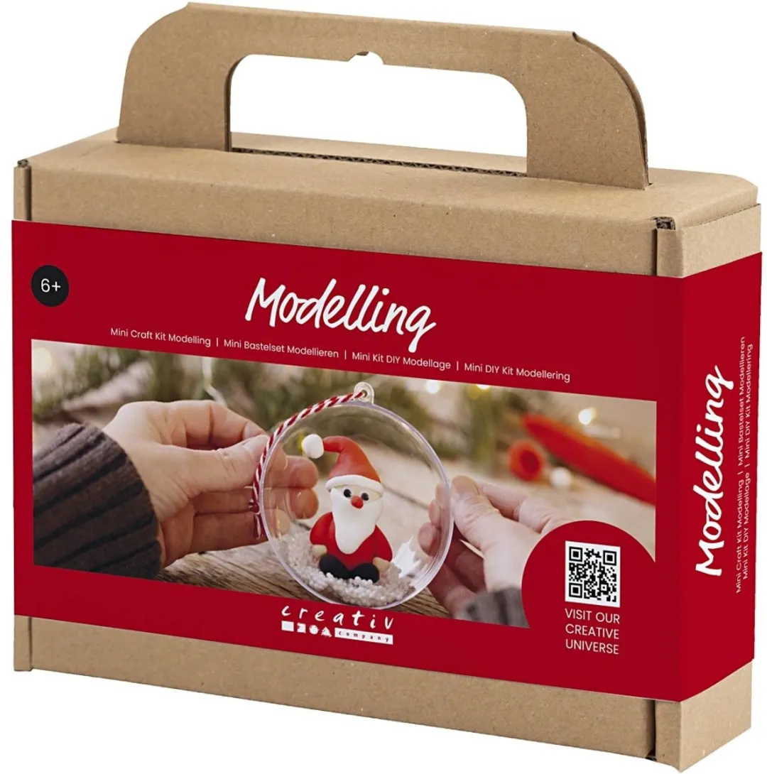 Creativ Company Mini Hobbyset Kerstbal Kerstman - Multicolor