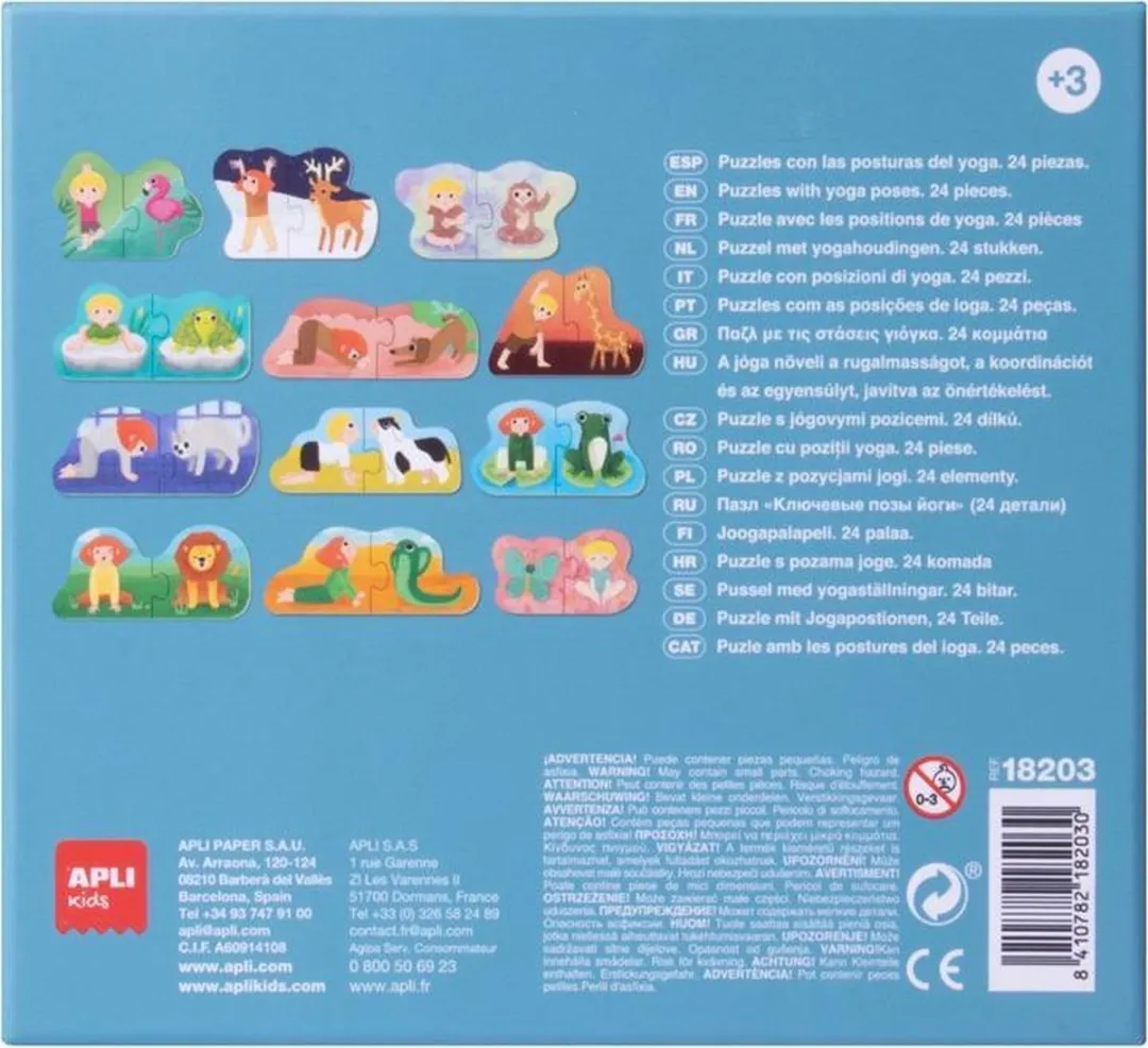 Apli Kids Yoga Puzzel 24 Stuks - MPN 18203