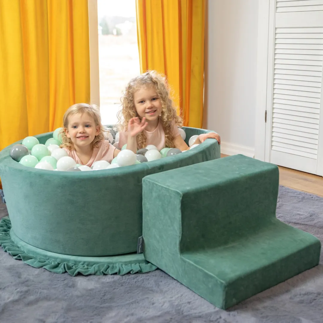 KiddyMoon Speeltuin Ballenbad 200 Ballen Forest Green - 493399