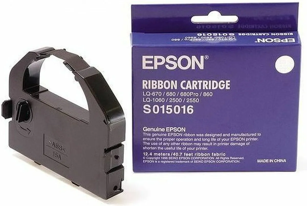 Epson C13S015262 Dot Matrix Tape - Zwart