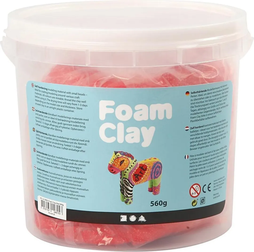Foam Clay Rood - 560 Stuks
