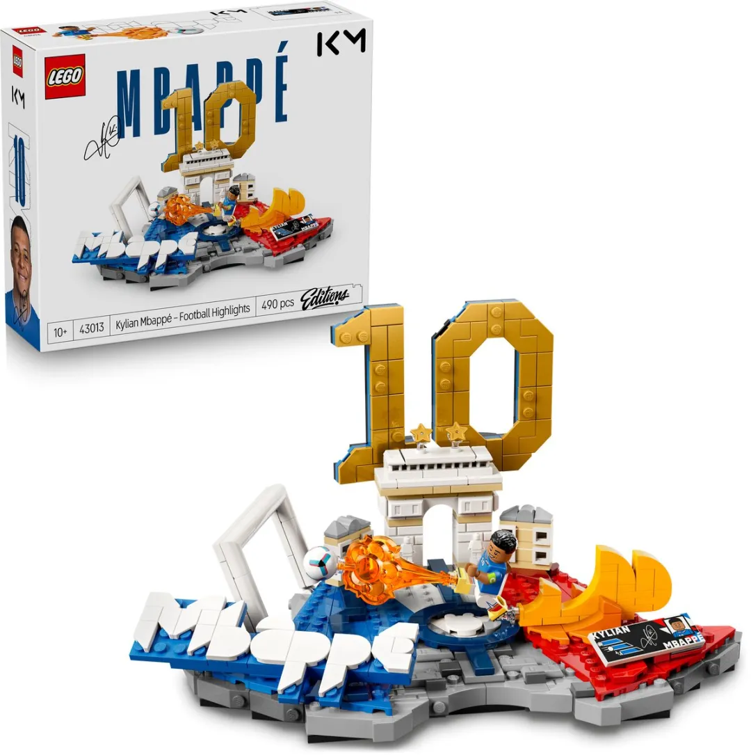 LEGO Editions Kylian Mbappé Voetbalhoogtepunten 43013 - 490 Stukken