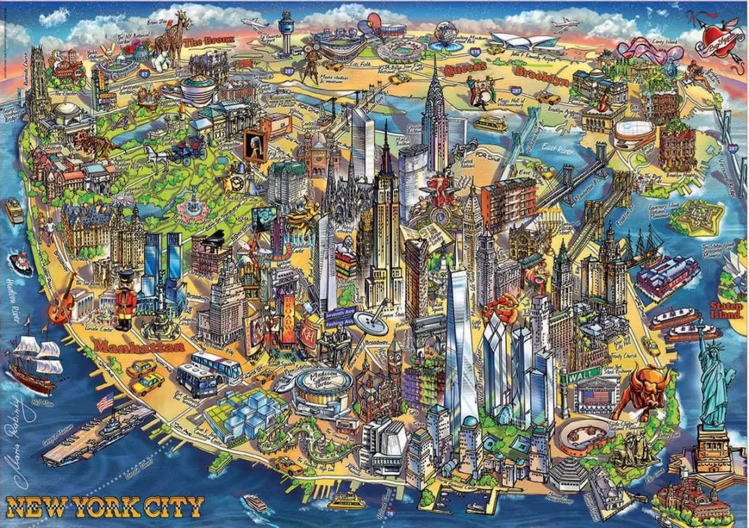 Educa New York Puzzel 500 Stuks - Multi