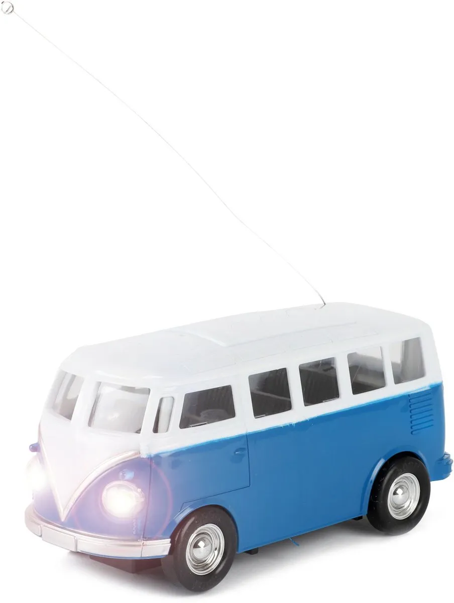 Toi-Toys Retro Busje RC Auto Blauw/Wit - MPN 25256B
