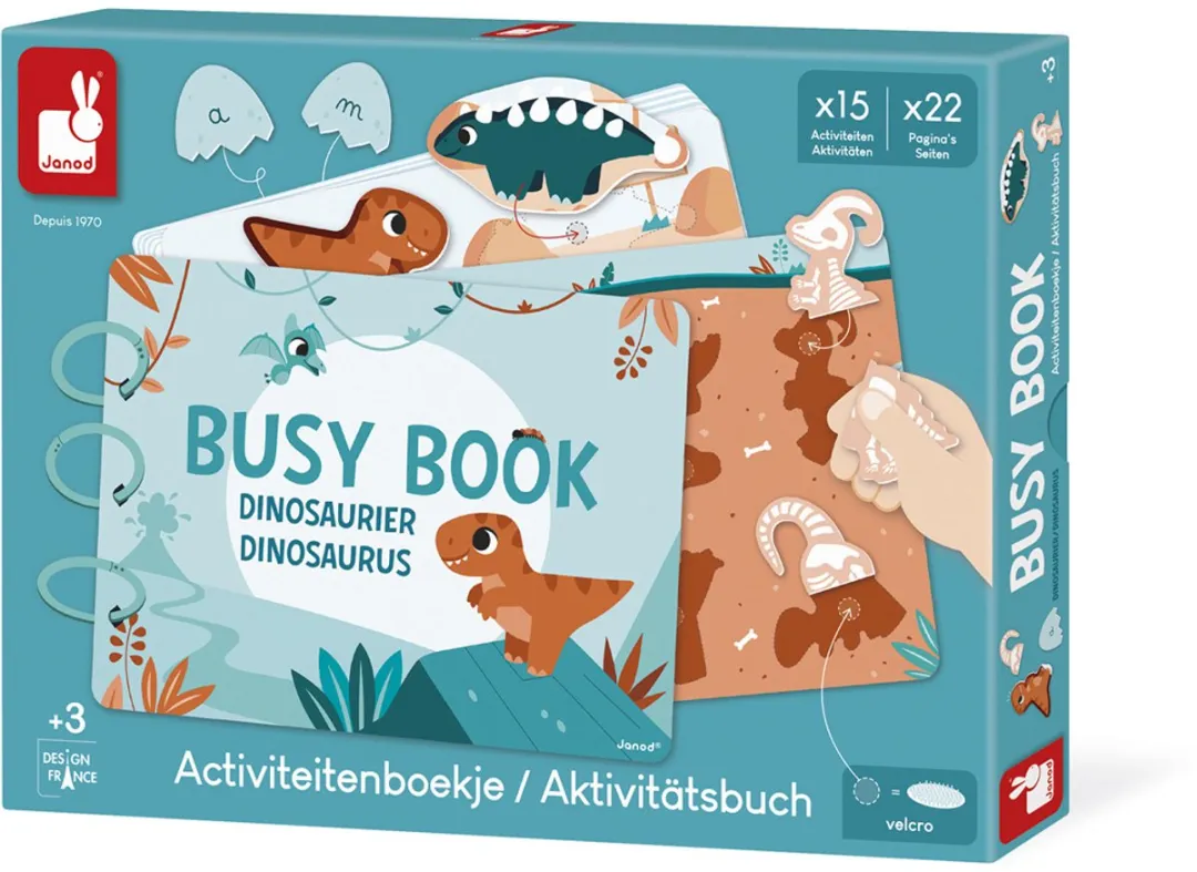 Janod Dino Bezig Boekje Nederlands/Duits