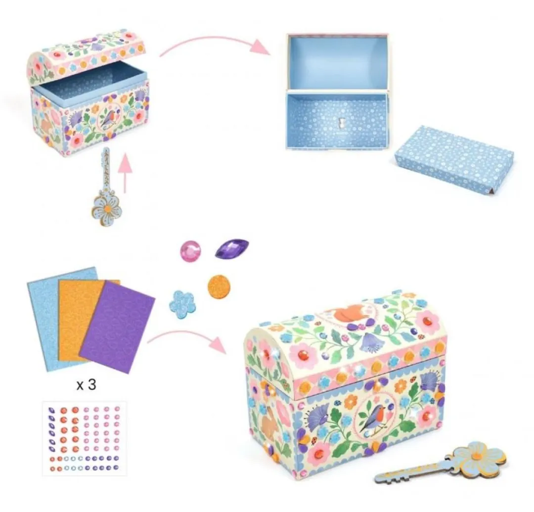 Djeco Mozaïek Knutselset Précieux Trésors - Multicolor - afbeelding 6 van 6