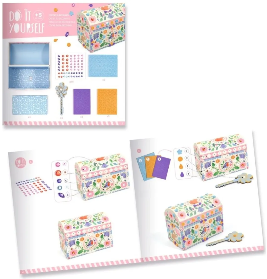 Djeco Mozaïek Knutselset Précieux Trésors - Multicolor - afbeelding 5 van 6