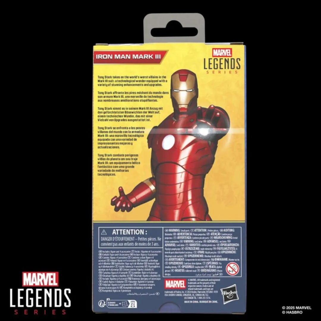 Hasbro Marvel Legends Iron Man Mark III HASG2055 - Action Figure 15cm - Multicolor