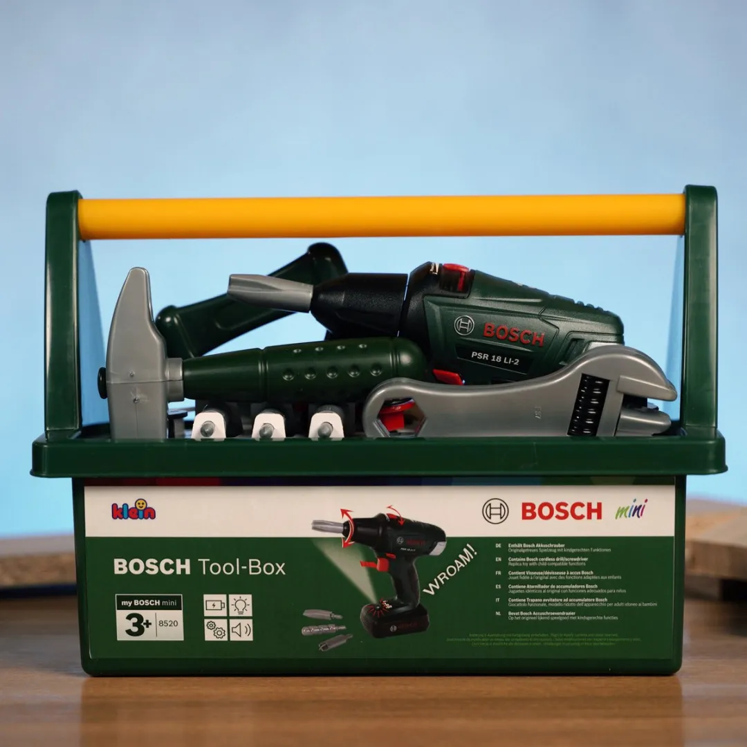 Klein Toys Bosch Mini Speelgoed Gereedschapskist - Groen/Geel