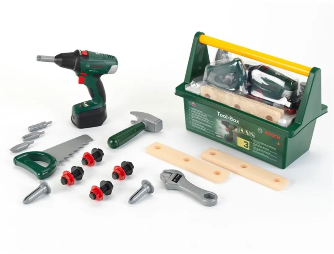Klein Toys Bosch Mini Speelgoed Gereedschapskist - Groen/Geel