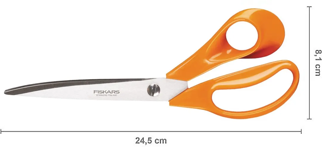 Fiskars Klassieke Stoffenschaar 25cm - Rechts