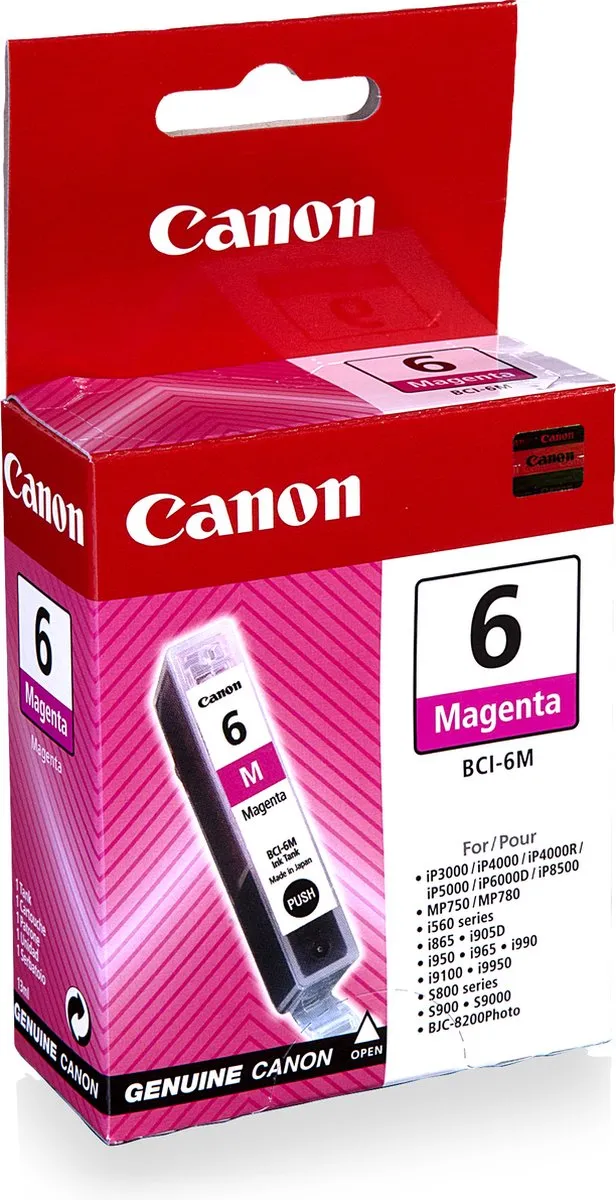 Canon BCI-6M Magenta Inktcartridge - 13ml
