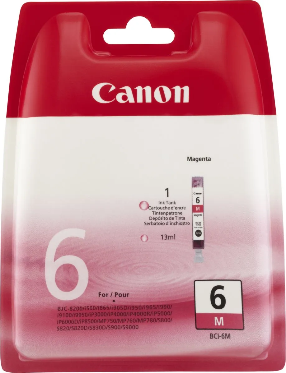 Canon BCI-6M Magenta Inktcartridge - 13ml