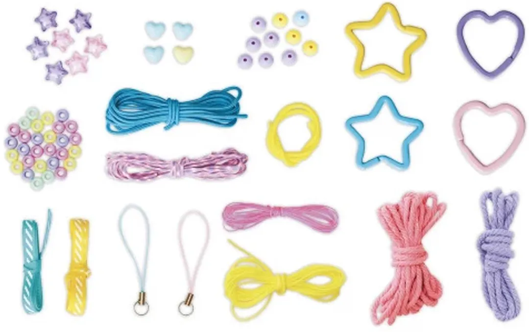 Janod Atelier Bijoux Tassen Bedeltje Maken - Multikleur - 6 Stuks