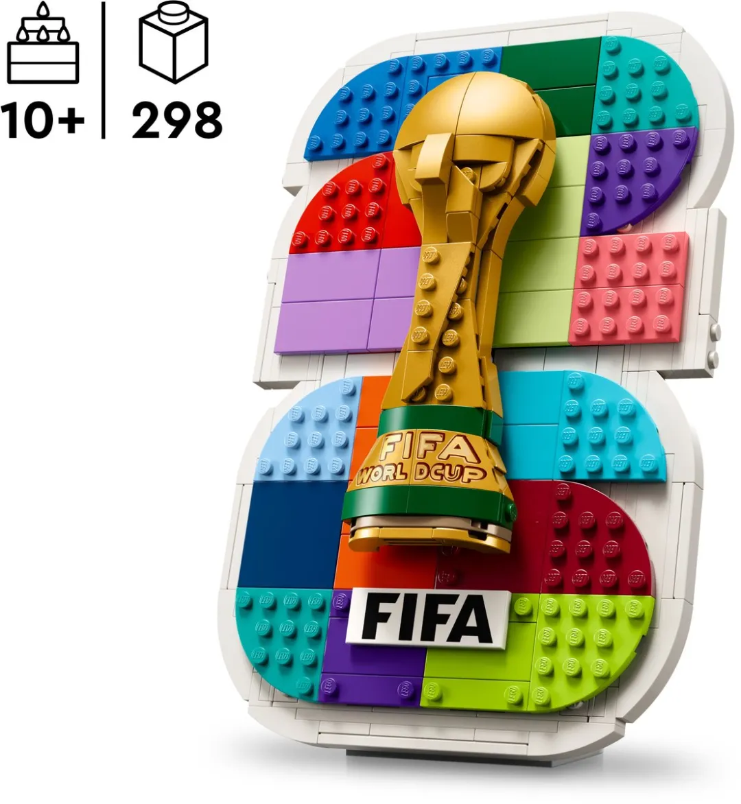 LEGO FIFA World Cup 2026 Logo Bouwpakket 298 Stukken - Meerkleurig - afbeelding 5 van 6