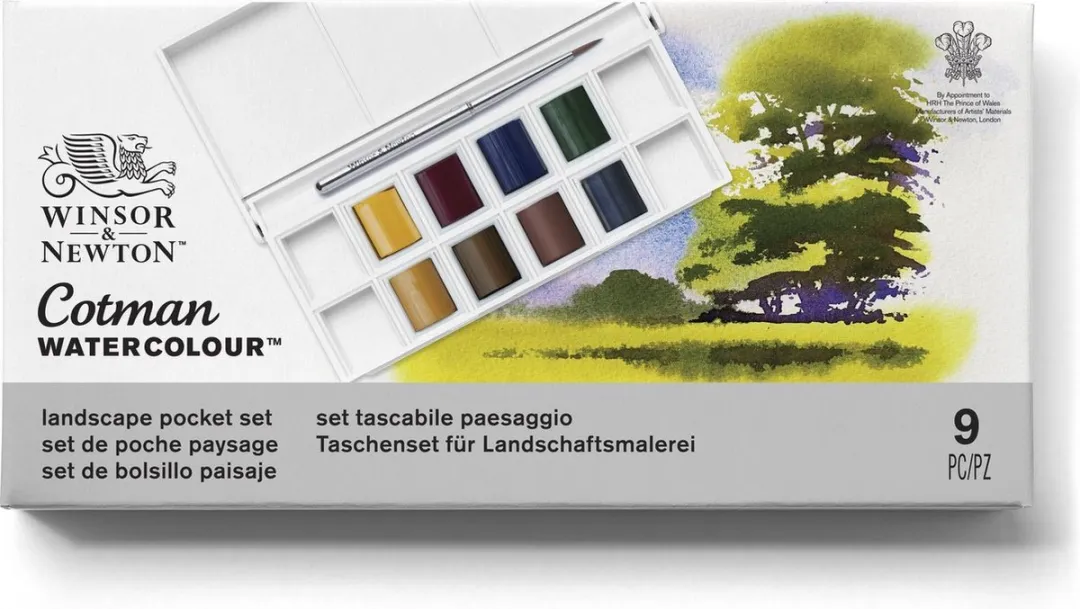 Winsor & Newton Cotman Landscape Pocket Aquarelverfset