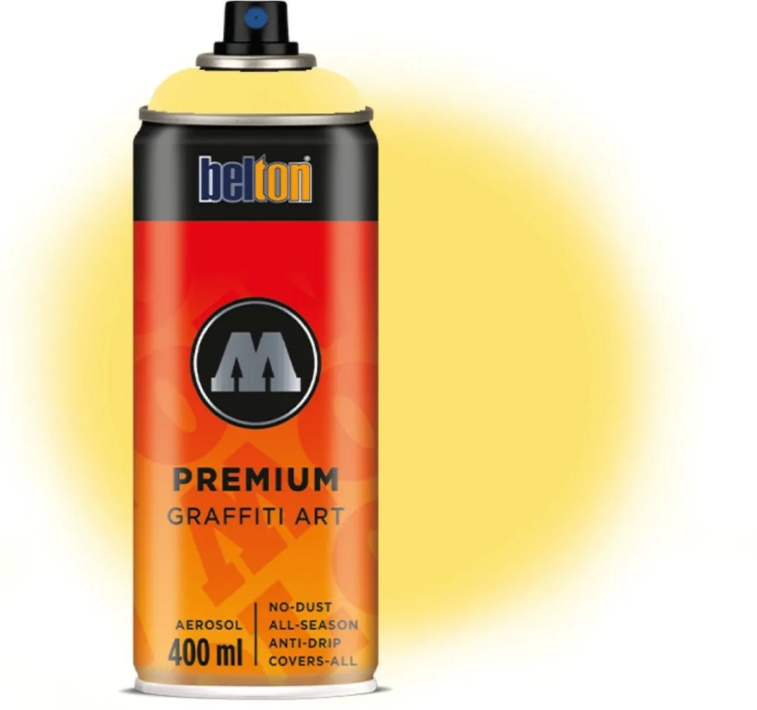 Molotow Belton Premium 400ml Spuitbus Cashmere Geel