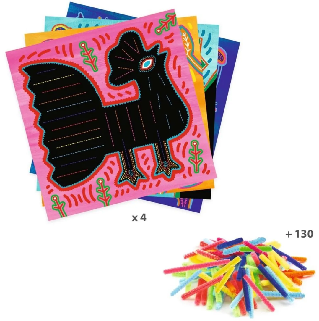 Djeco Superzacht Knutselset - Creatieve Draadkunst Multicolor - afbeelding 2 van 4