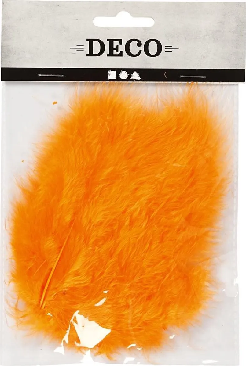 Creativ Company Kalkoenveren Oranje - 15 Stuks