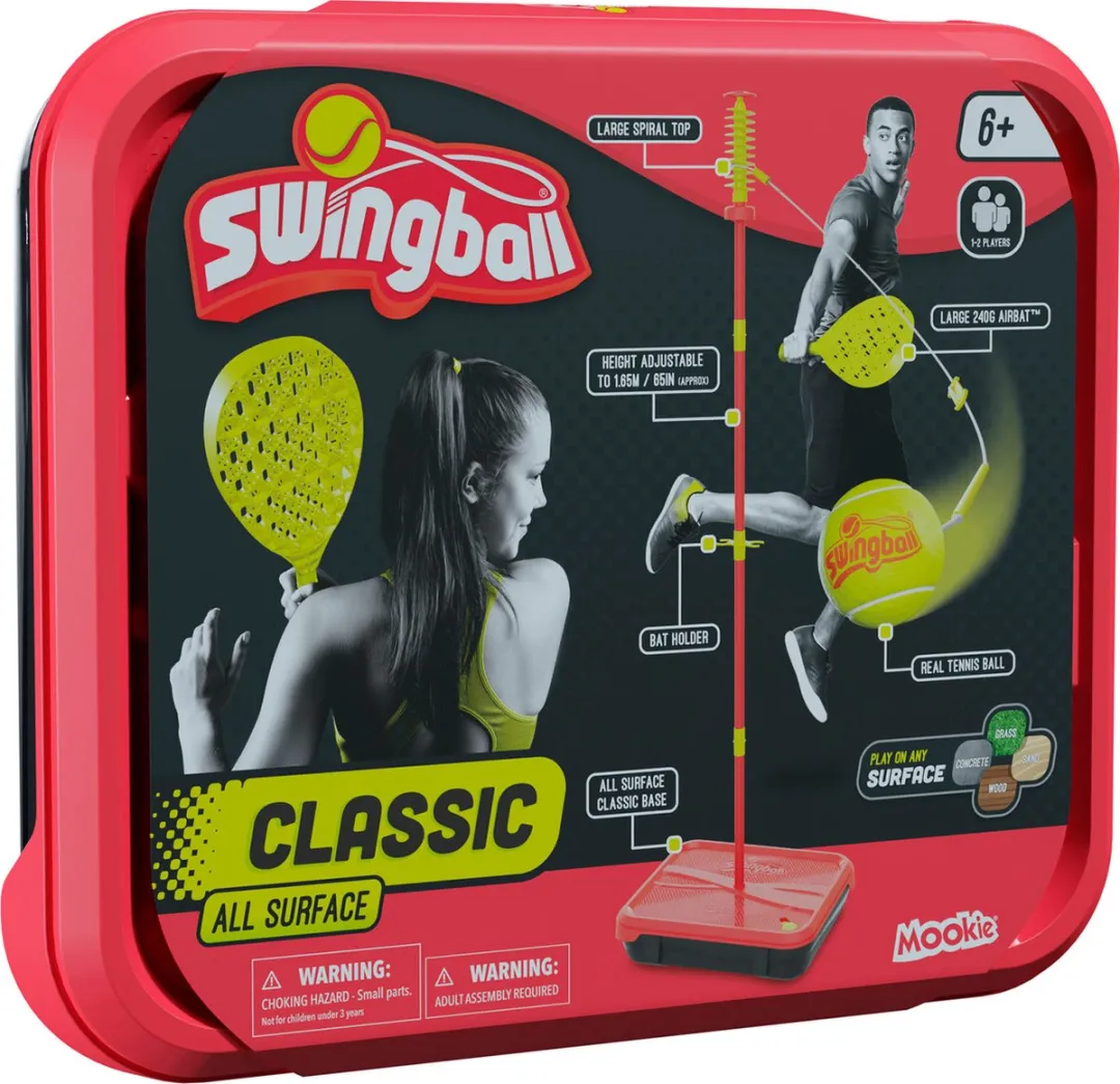 Mookie All Surface Classic Swingball - Groen/Rood - afbeelding 6 van 6