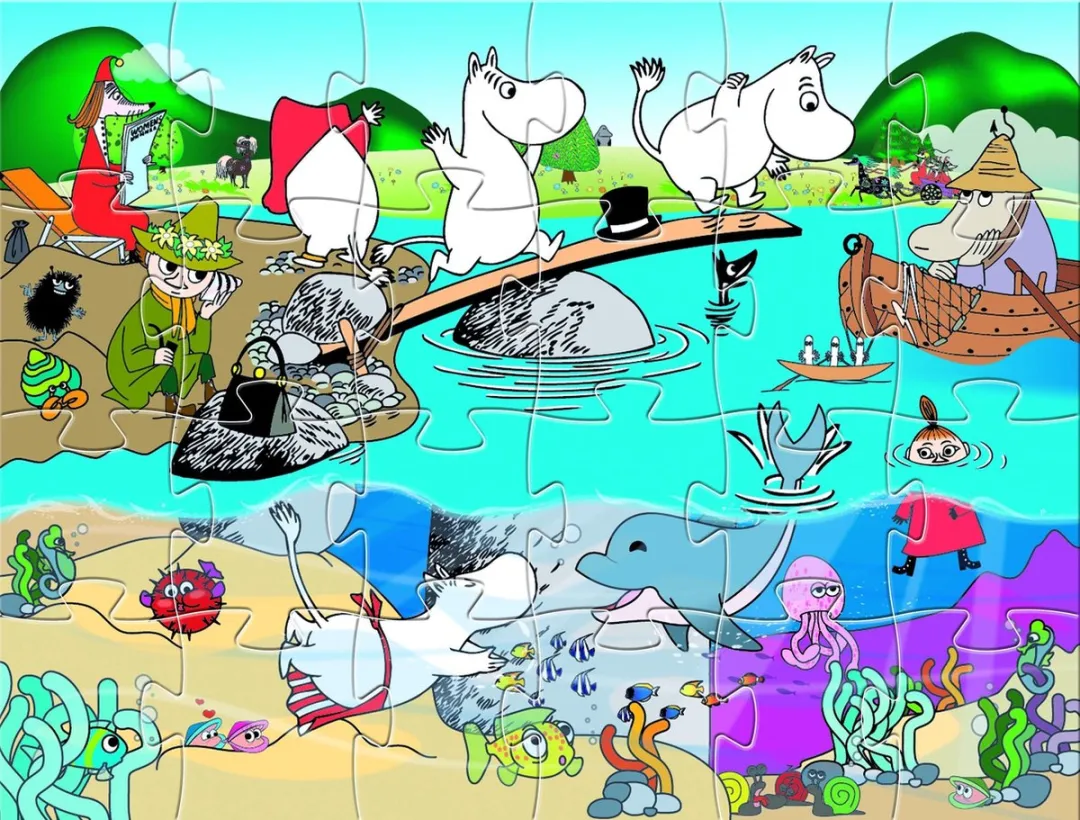 Barbo Toys Moemins Decopuzzel Moem & de zee - 36 Stuks