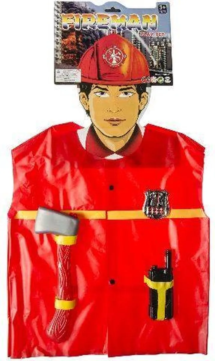 Bellus Toys Brandweer Verkleedset 90cm - Multicolor