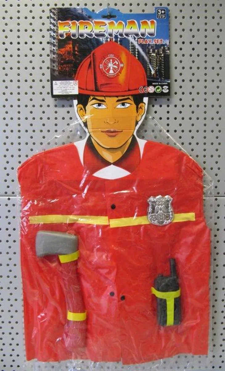 Bellus Toys Brandweer Verkleedset 90cm
