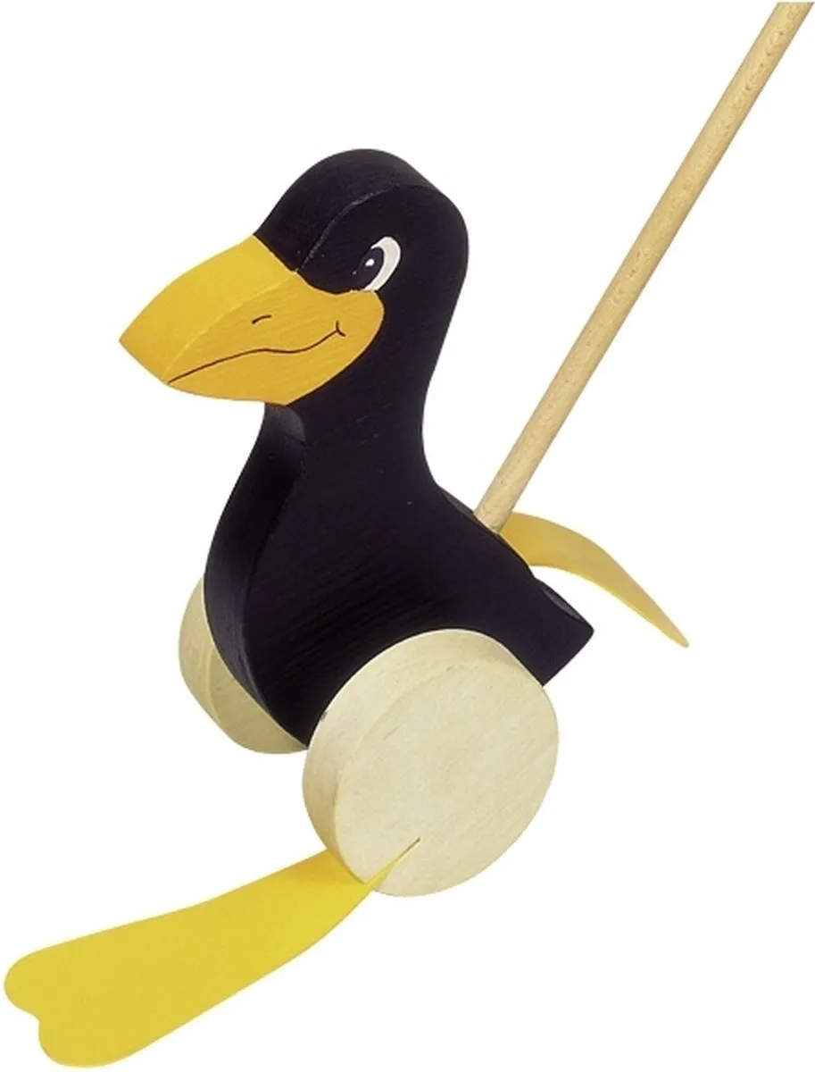Goki RAAF Stokroller - H19cm L60cm - Zwart/Geel