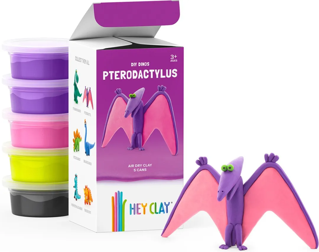 TM Toys Hey Clay DIY Pterodactyl Dinos Creatieve Kit