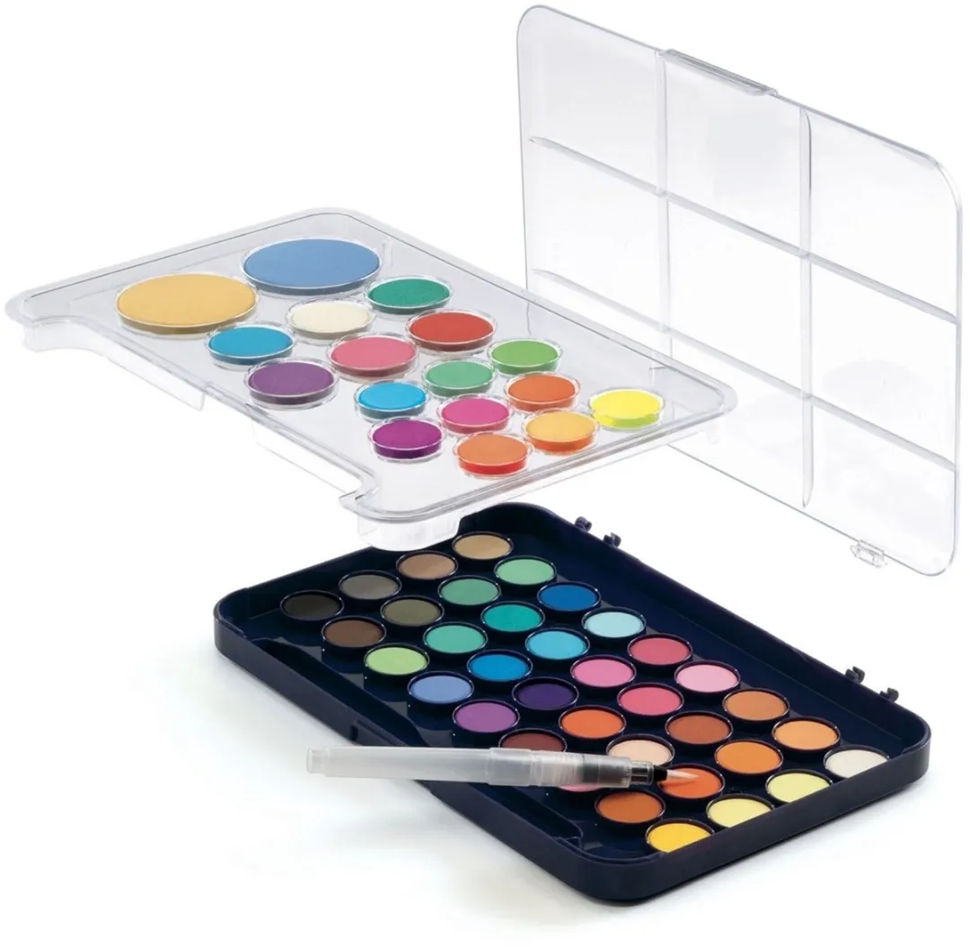 Djeco Artist’s Palette - 53 Kleuren Plakkaatverf - afbeelding 3 van 3