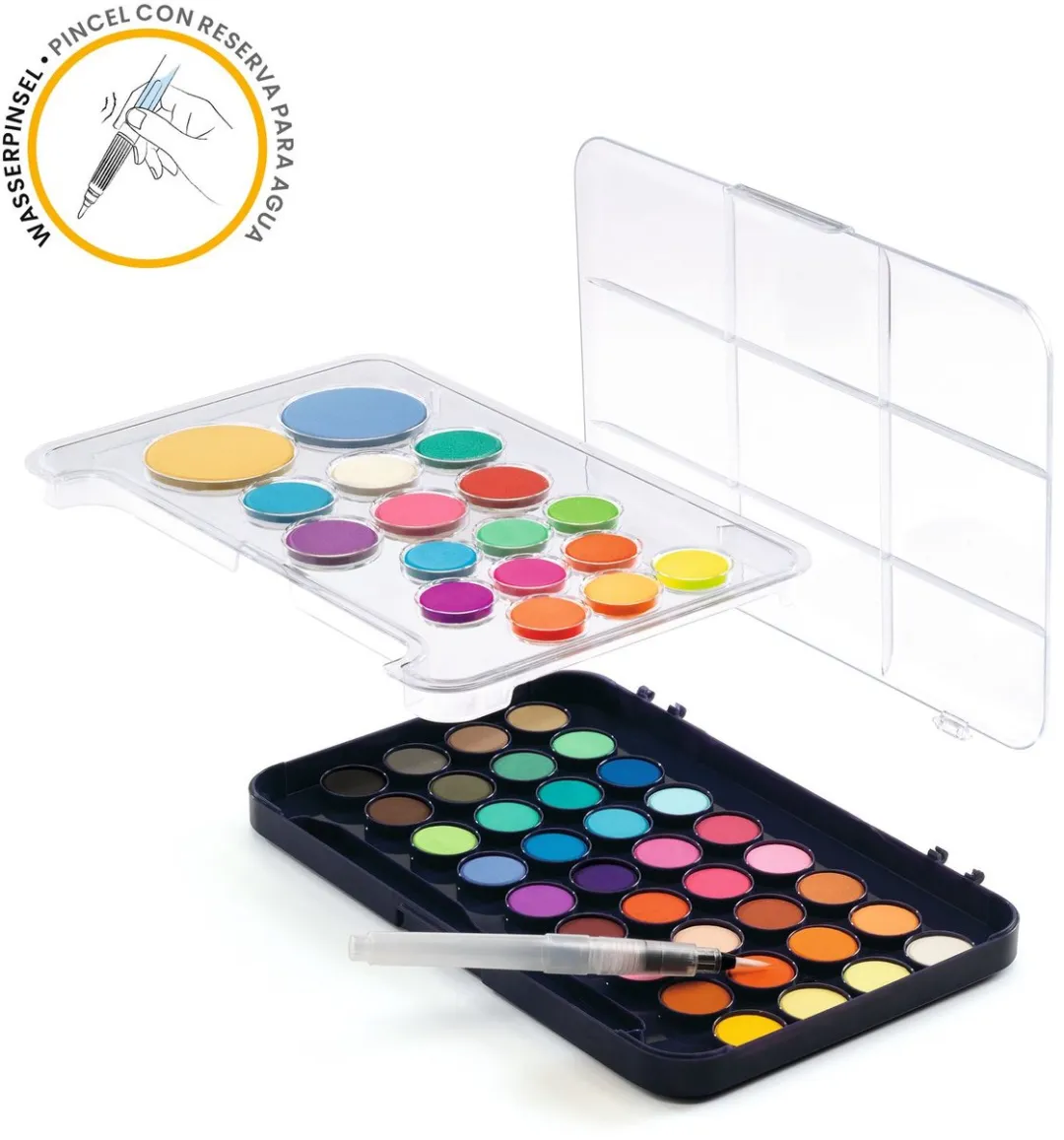 Djeco Artist’s Palette - 53 Kleuren Plakkaatverf - afbeelding 2 van 3