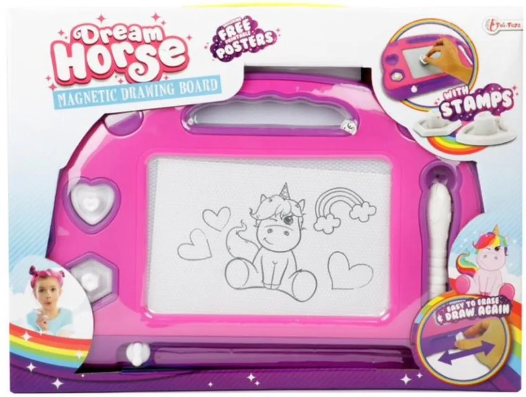 Toi-Toys Dream Horse Magnetisch Tekenbord met Pen en Vormen