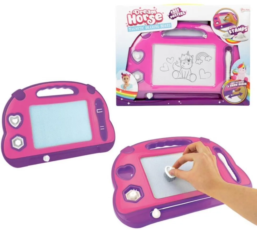 Toi-Toys Dream Horse Magnetisch Tekenbord met Pen en Vormen