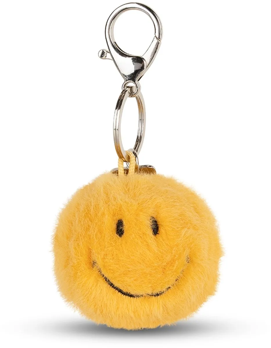 Bon Ton Toys Smiley® - Fuzzy Sleutelhanger Geel - 5.5 cm