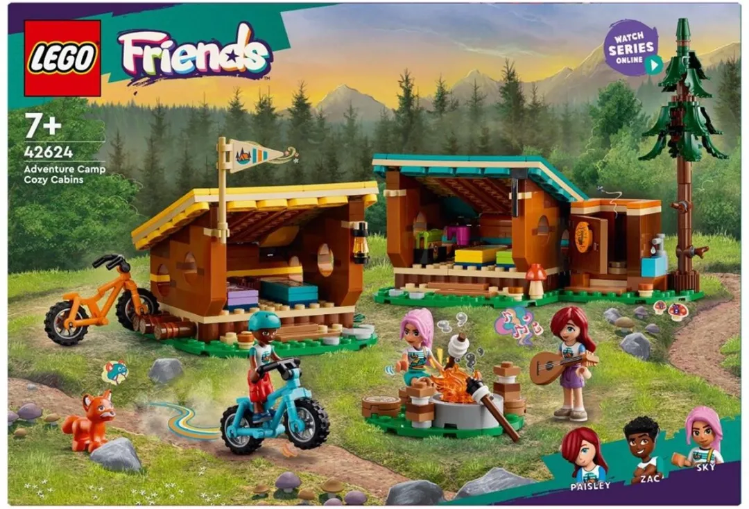 LEGO Friends Avonturenkamp Boshutten 42624 - 3 Minifiguren