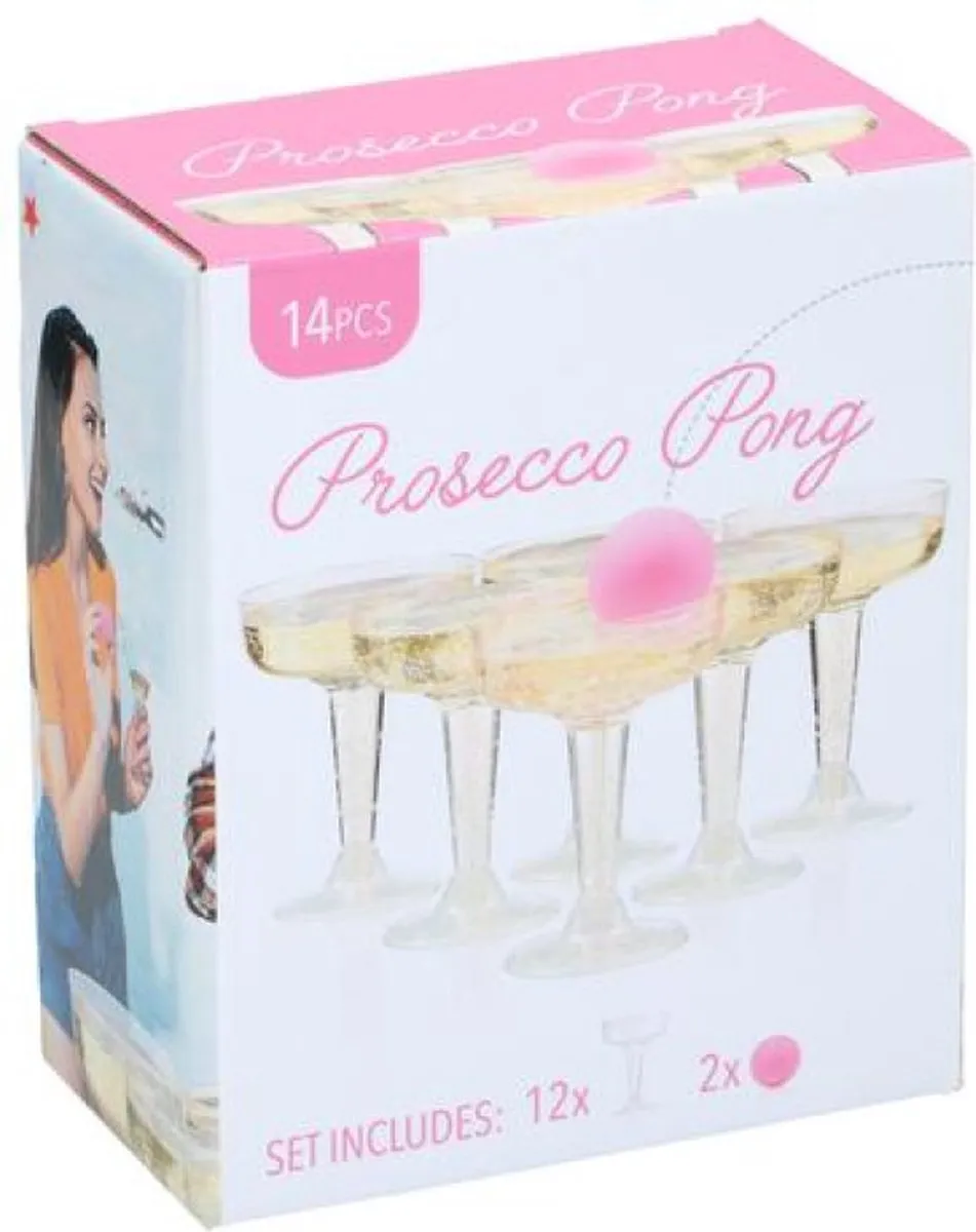 Eddy Toys Prosecco Pong 14-delig