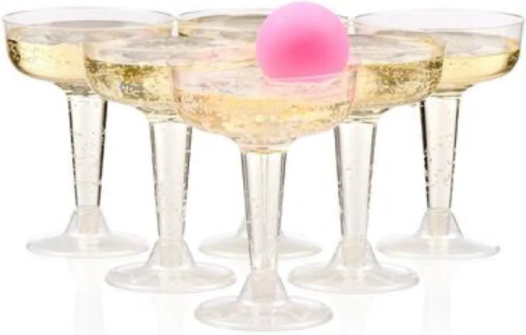 Eddy Toys Prosecco Pong 14-delig - 12 Glazen + 2 Balletjes