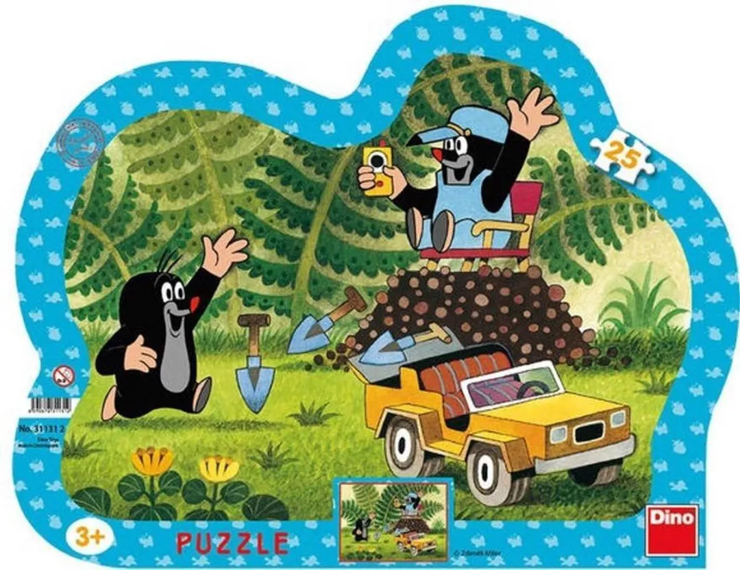 Dino Toys Puzzel Molletje Gele Jeep