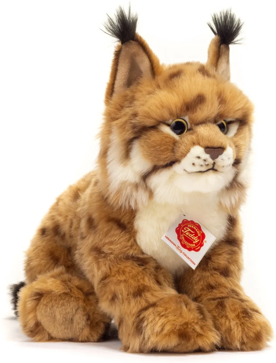 Teddy Hermann Lynx Knuffeldier - Lichtbruin 26cm