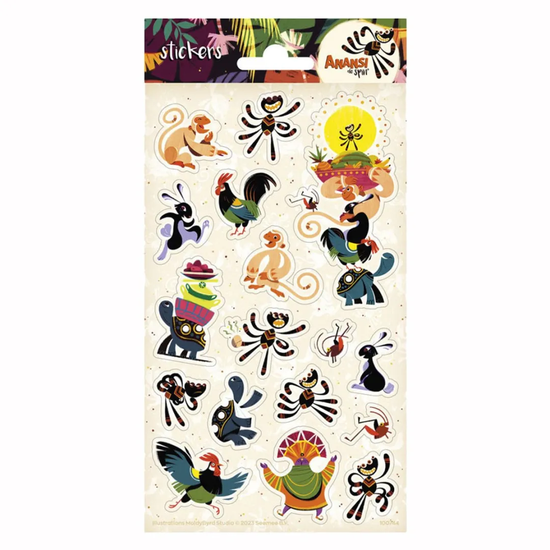 ThimbleToys Stickervel Anansi de Spin