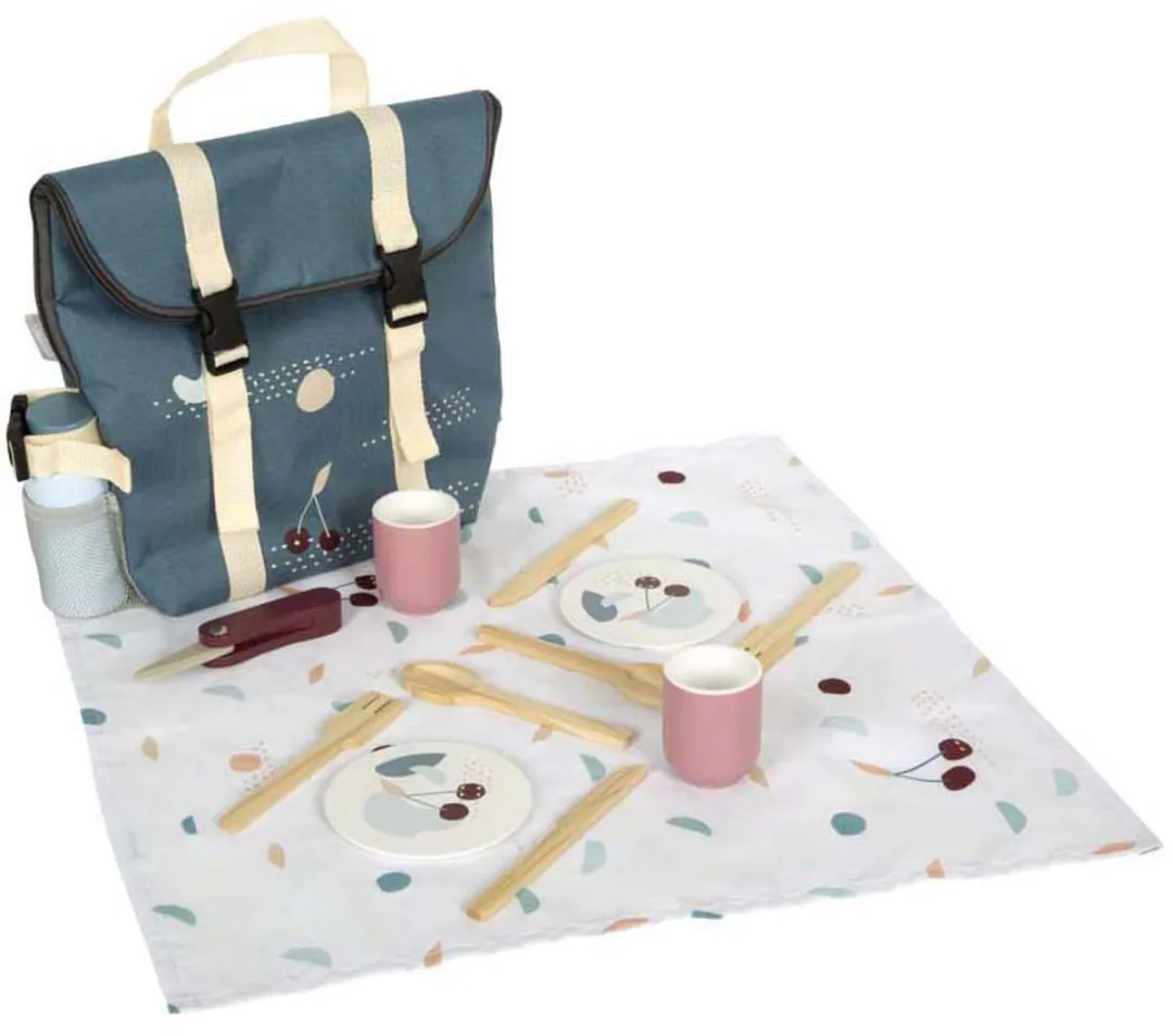 Small Foot Rugzak Picknick Speelset - 14-delig - Multicolor