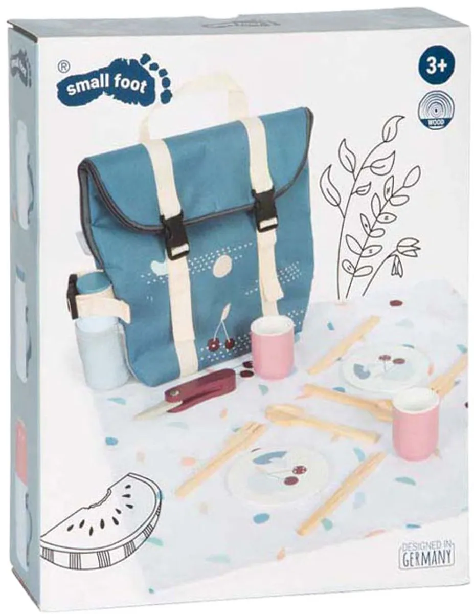 Small Foot Rugzak Picknick Speelset - 14-delig - Multicolor