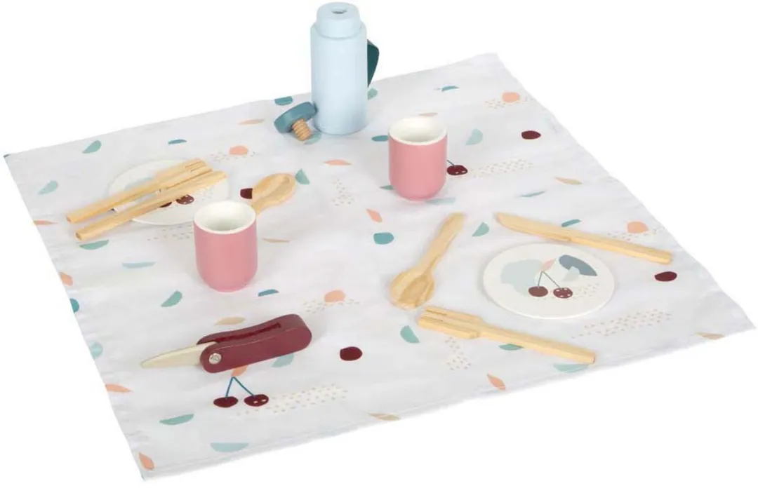 Small Foot Rugzak Picknick Speelset - 14-delig - Multicolor