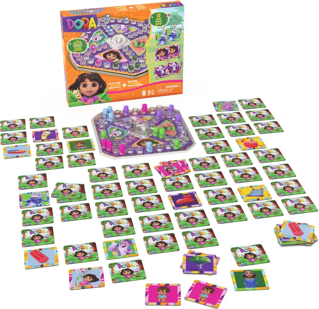 Spin Master Dora memo spel en popup spel - educatief kinderspel.