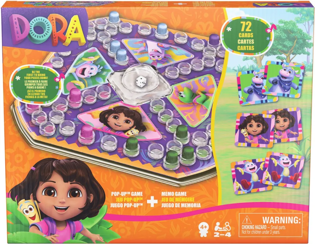 Spin Master Dora memo spel en popup spel - educatief kinderspel.