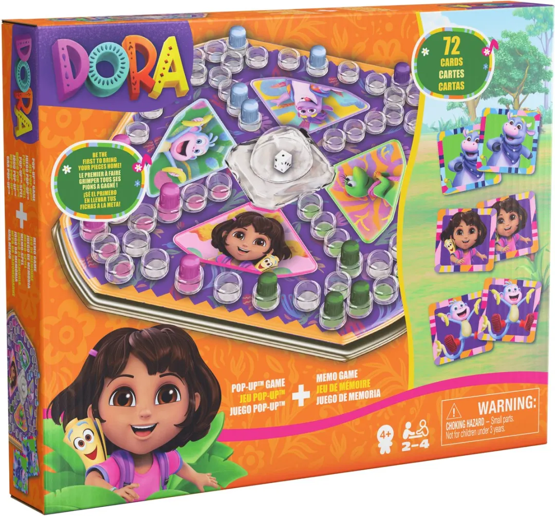 Spin Master Dora memo spel en popup spel - educatief kinderspel.