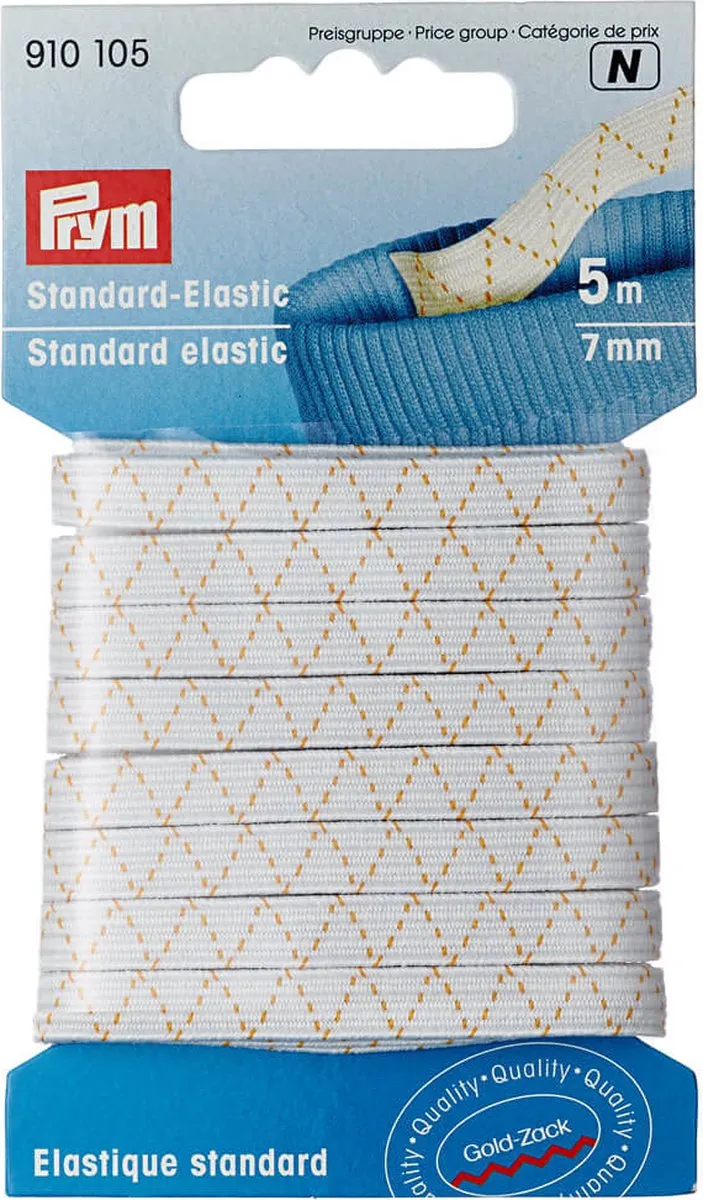 Prym Standaard Elastiek 7mm Wit