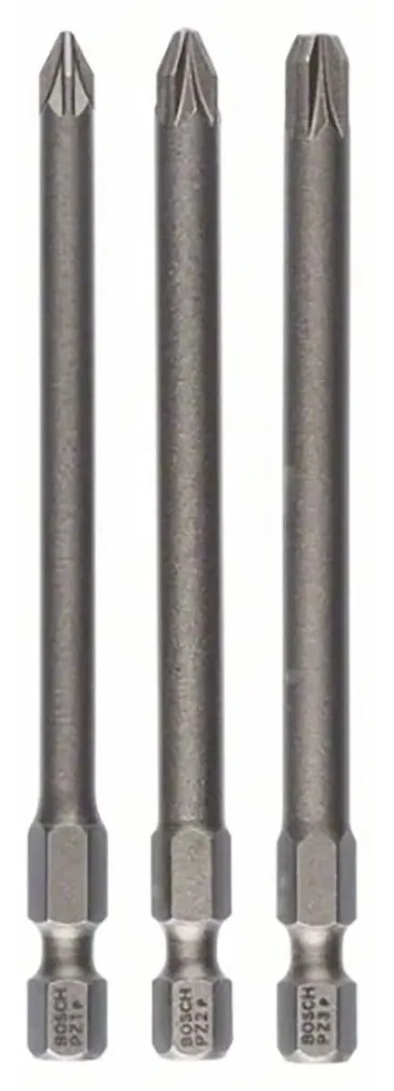 Bosch 3-delige Extra Hard Bitset 89mm - 3 Stuks
